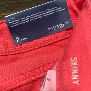 NWT American Eagle coral jeans